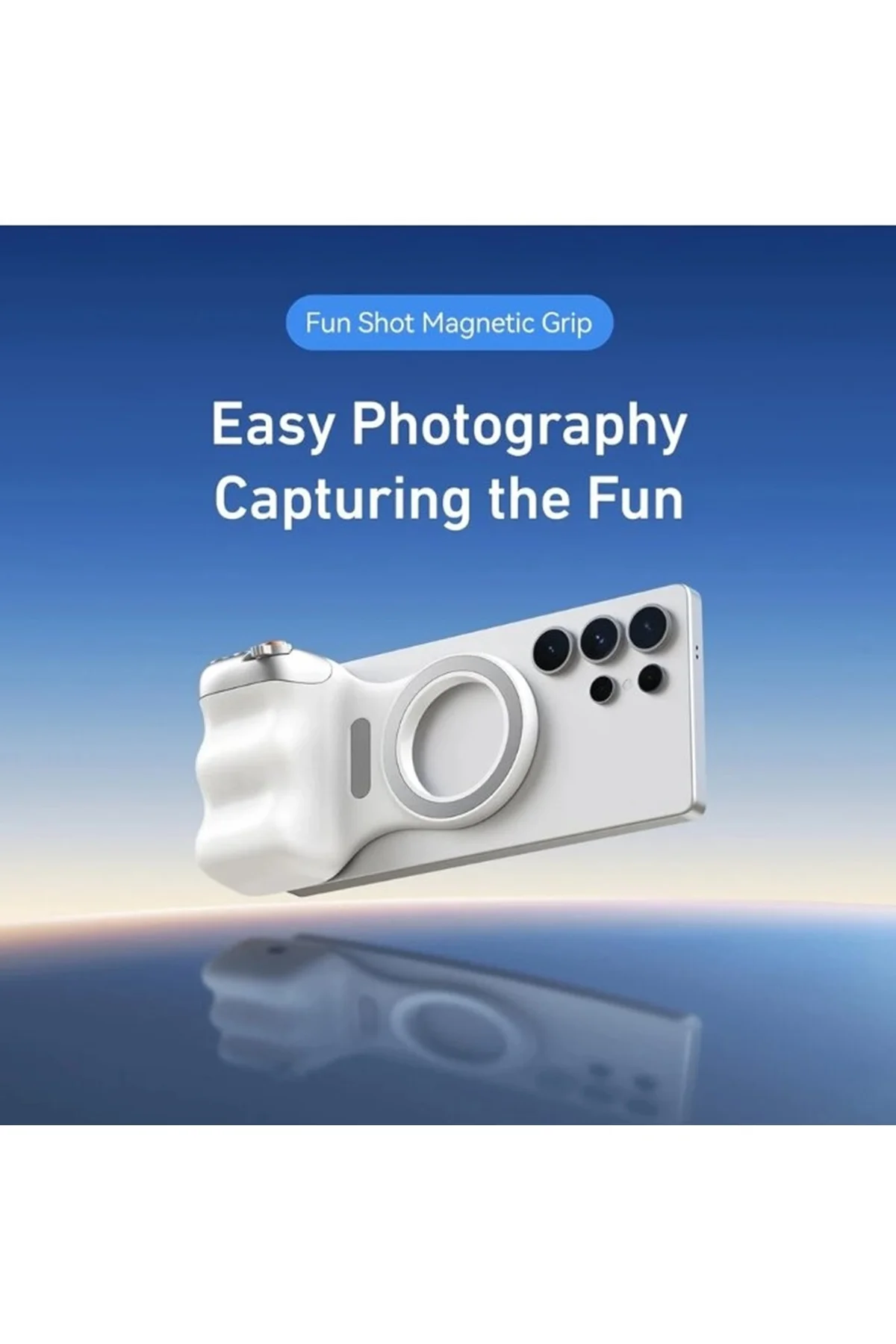 Manyetik Telefon Kamera Tutucu Bluetooth Kumandalı Uzaktan Çekim 