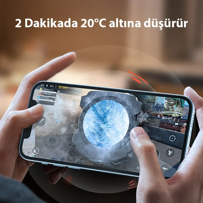 Manyetik Telefon Soğutucu Fan – Powerbank Girişli Oyuncu Radyatörü