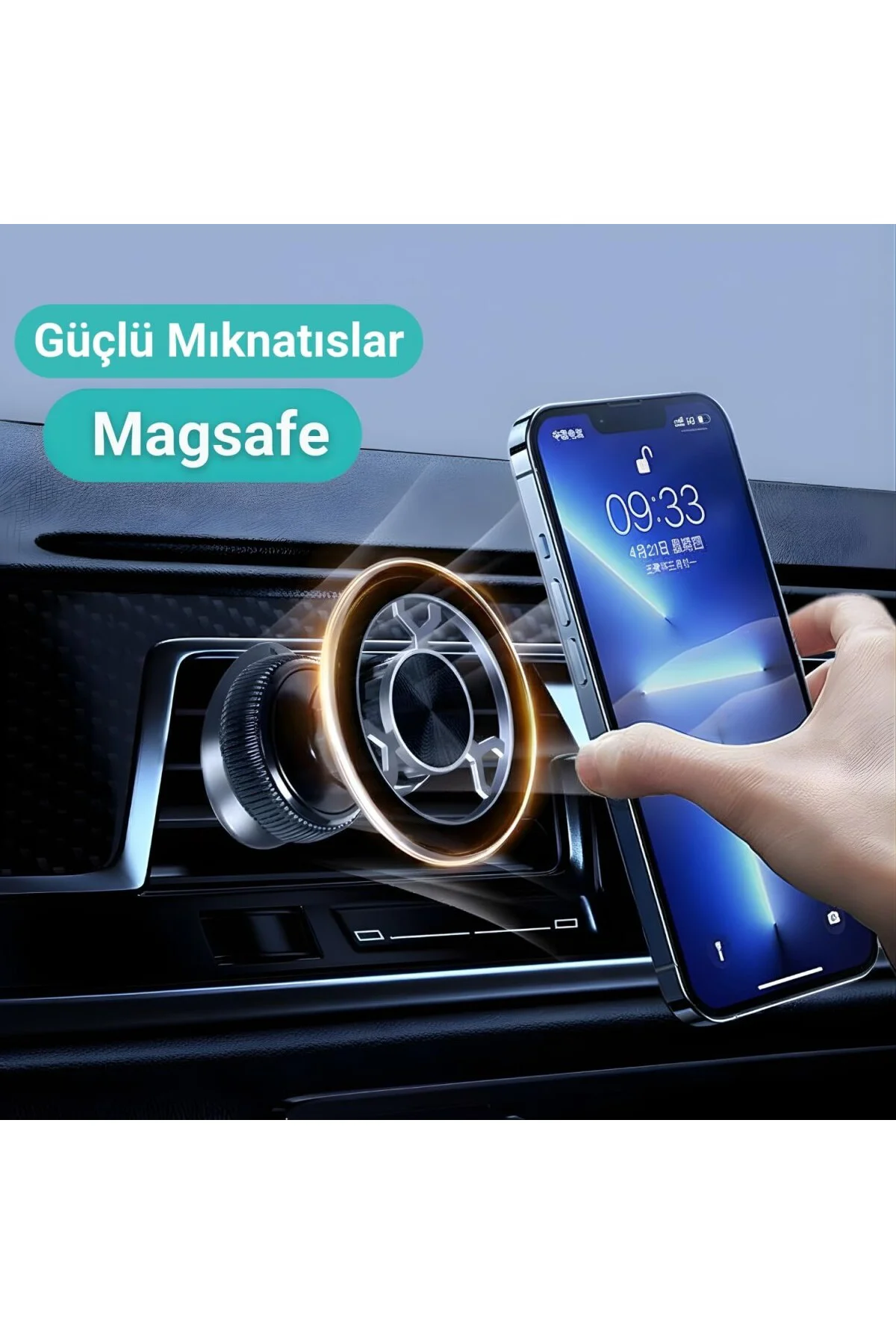 Manyetik Telefon Tutucu MagSafe İle Uyumlu Havalandırma İçin [Güç