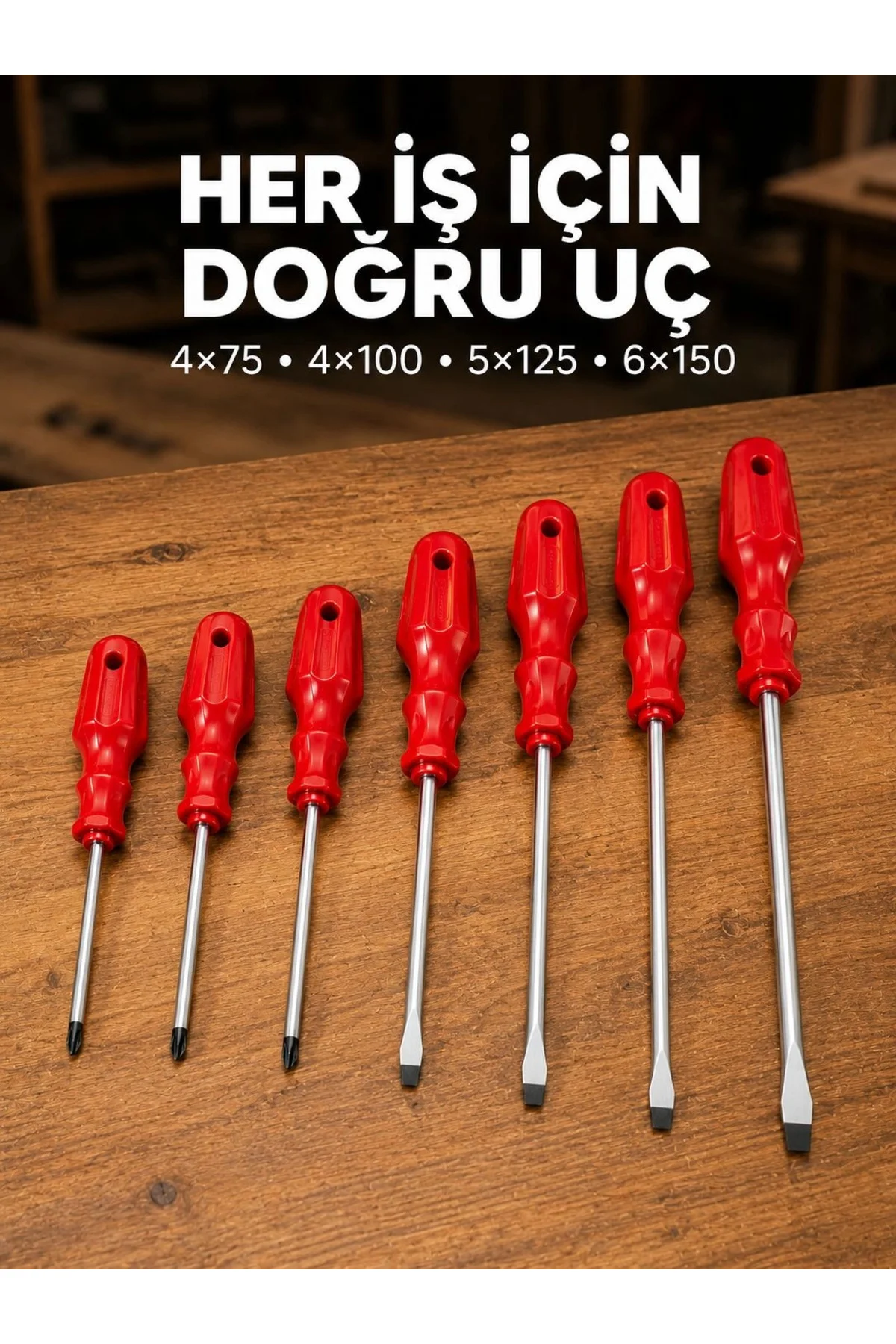 Manyetik Uçlu 7 Parça Tornavida Seti Düz Ve Yıldız Tornavida Manyetik Uçlu 7 Parça Tornavida Seti Düz Ve Yıldız Tornavida