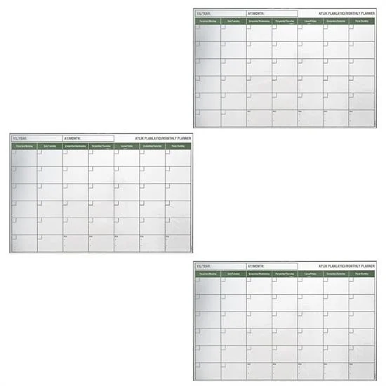 Manyetik Yapışkanlı Bir Aylık Program Planlayıcı Takvim 85x56 Cm Bx40 Fiyatı, Yorumları ve Özellikleri