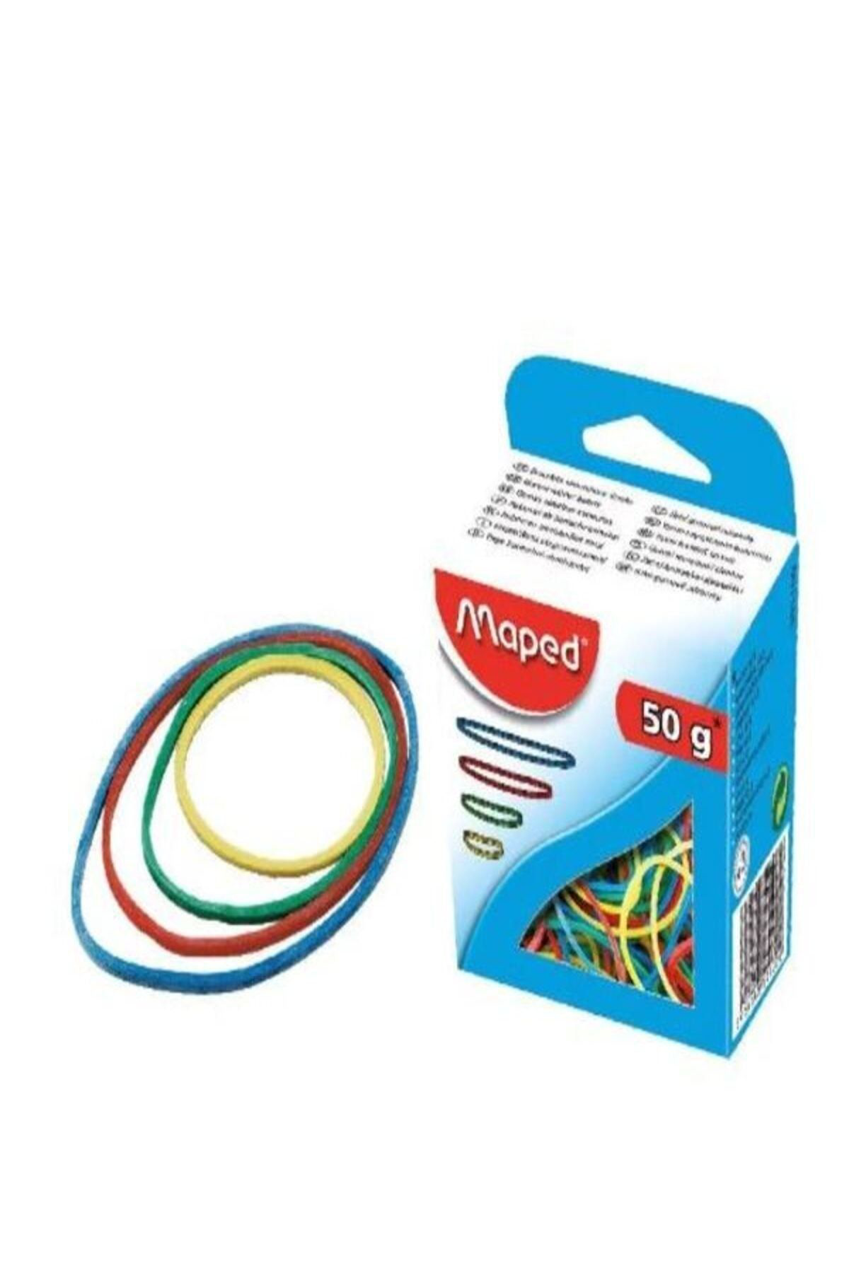 Maped Ofis Ve Kirtasiye Maped 50 Gr Paket Lastiği + Maped 32 Mm 4'Lü Clips 2'Li Set