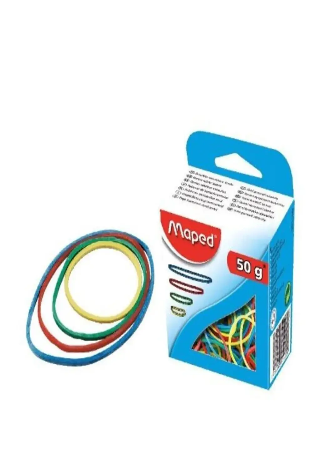 maped 50 gr paket lastiği + maped 32 mm 4'lü clips 2'li set