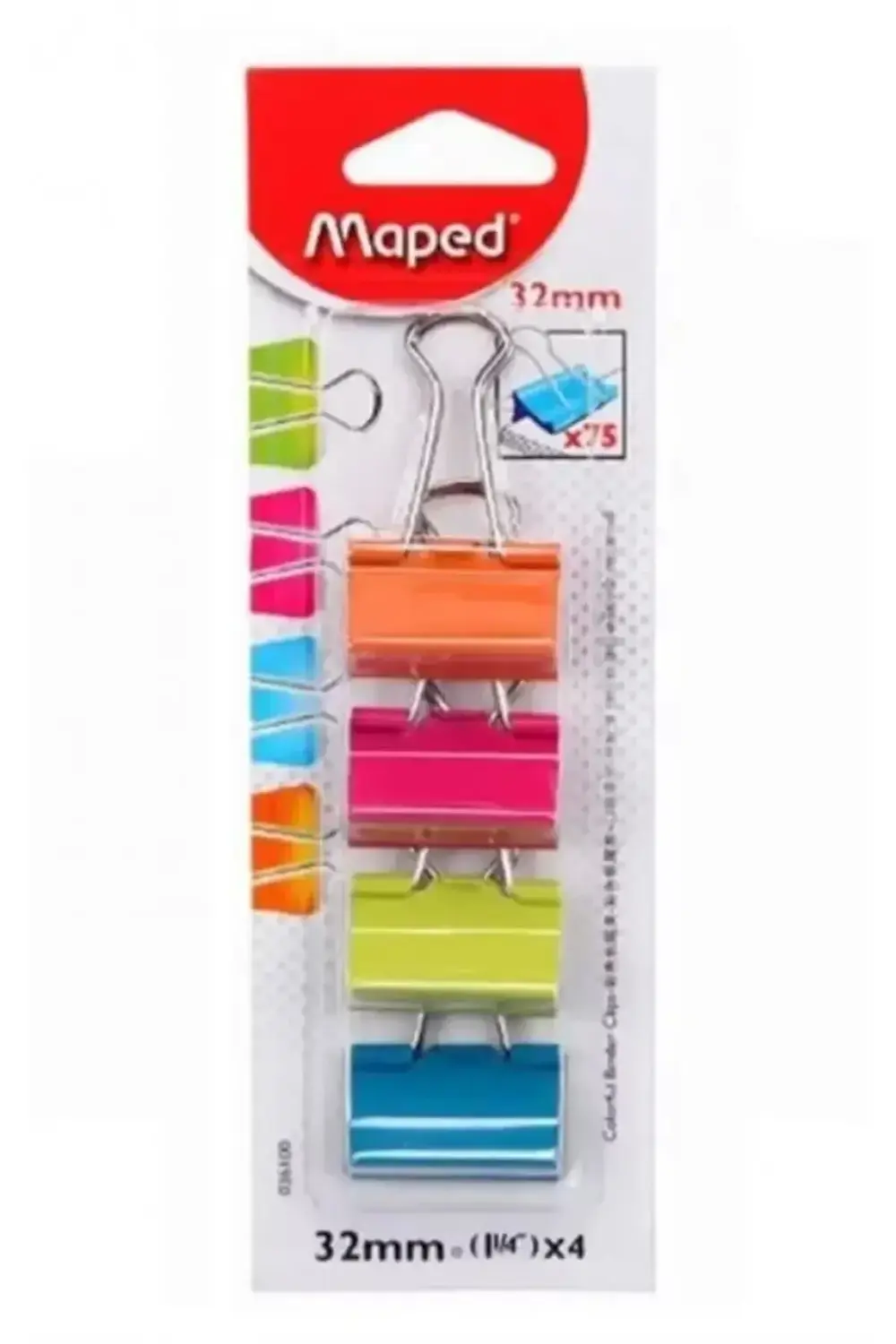 maped 50 gr paket lastiği + maped 32 mm 4'lü clips 2'li set