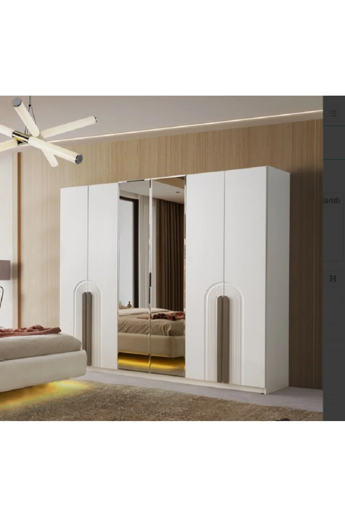 MARAKEŞ MDF 6 KAPILI DOLAP