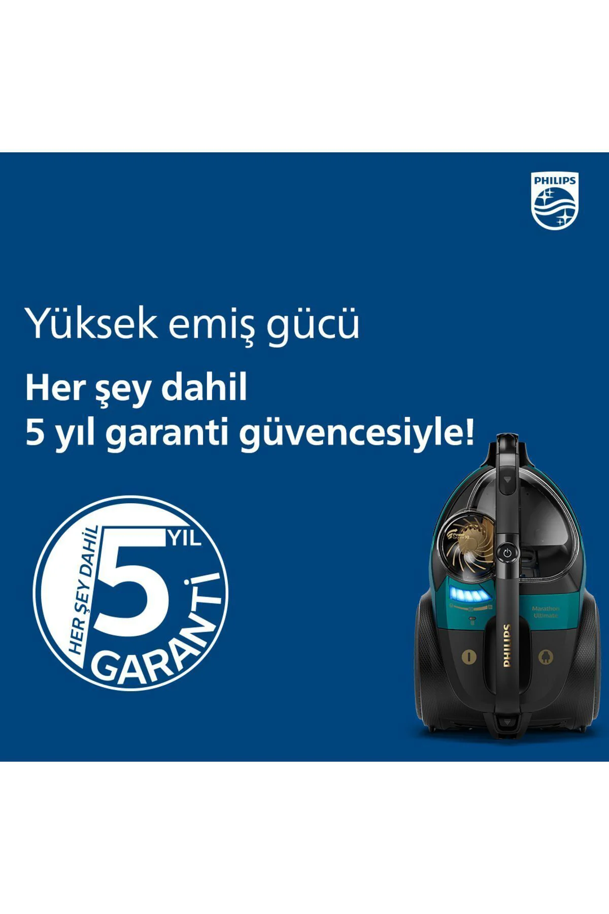 Marathon Ultimate Torbasız Süpürge, PowerCylone10, NanoClean, TriActive+LED, XB9185/07