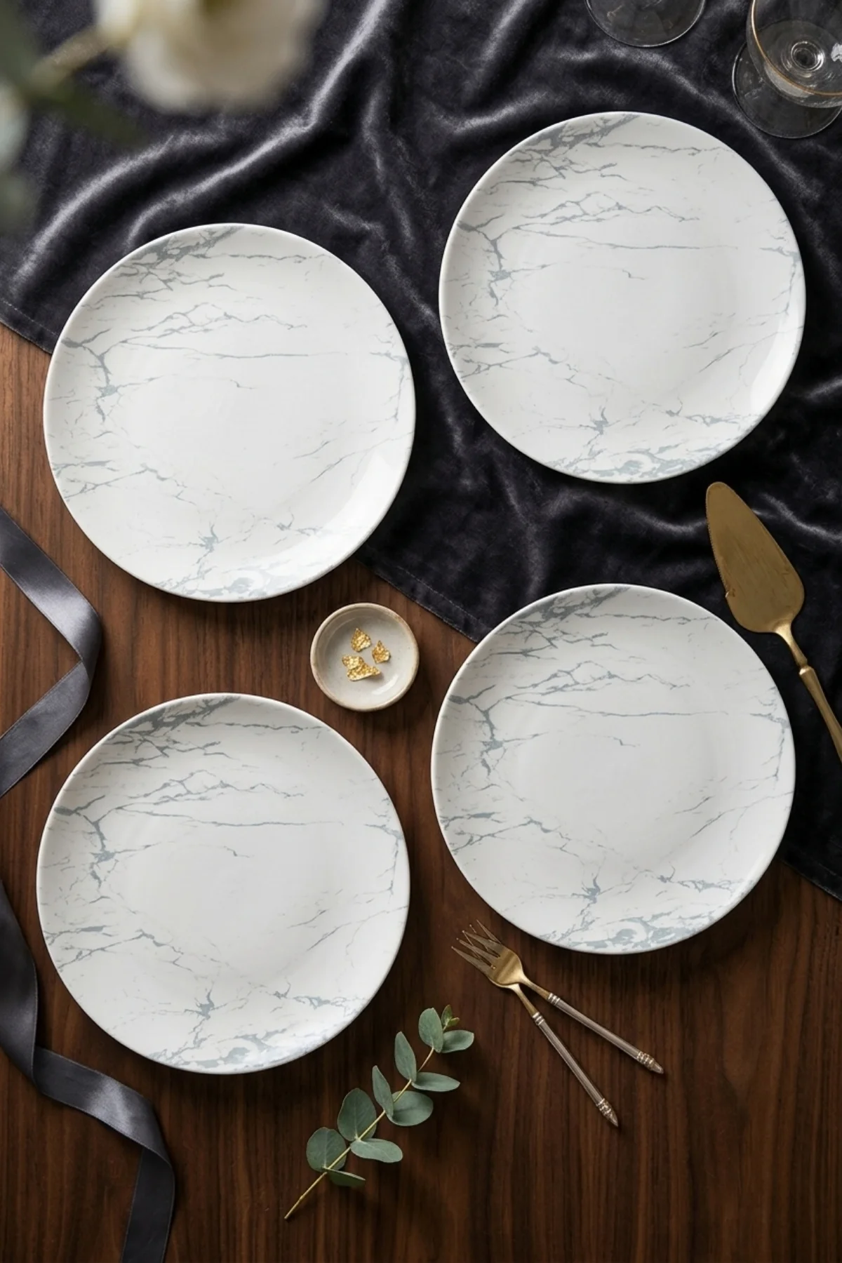 Marble Ege Pasta Tabağı 20 Cm 4 Parça 20992