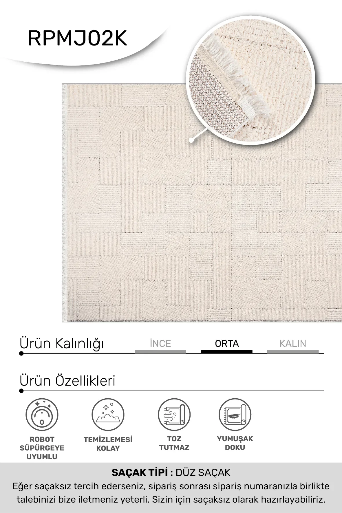 MARGİN Model Yumuşak Oturma Odası Halısı – 64.000 İlmek Sıklığı %100 Polyester Fiyatı, Yorumları ve Özellikleri