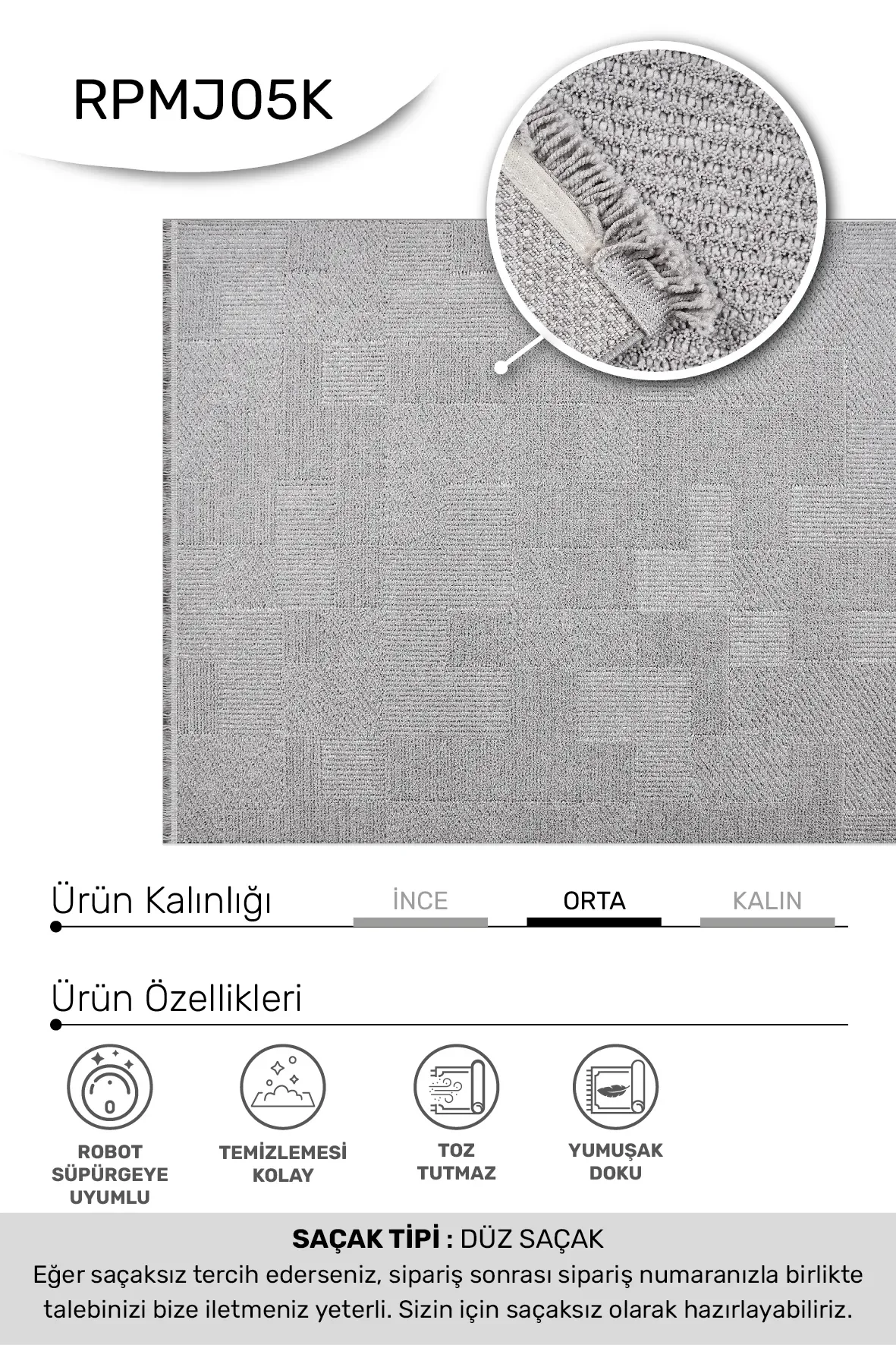 MARGİN Model Yumuşak Oturma Odası Halısı – 64.000 İlmek Sıklığı %100 Polyester Fiyatı, Yorumları ve Özellikleri