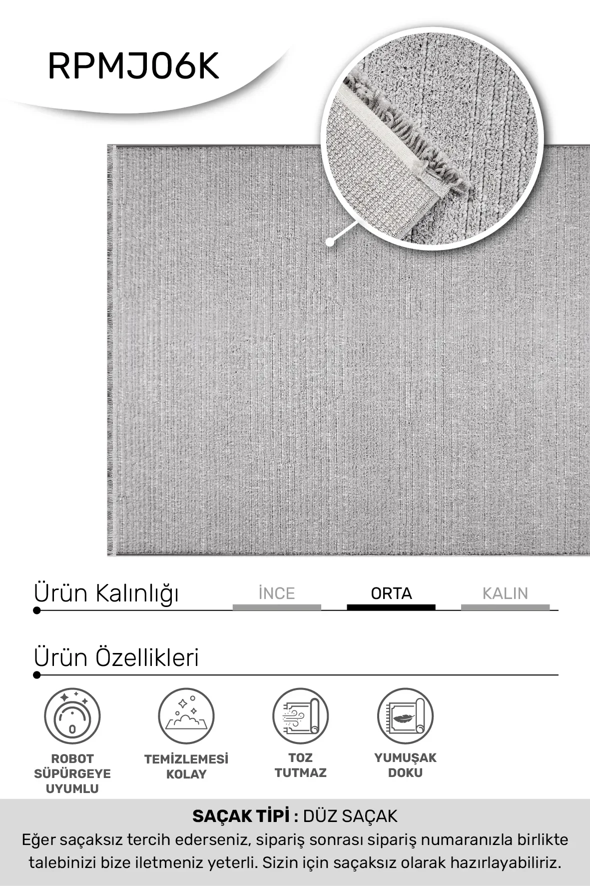 MARGİN Model Yumuşak Oturma Odası Halısı – 64.000 İlmek Sıklığı %100 Polyester Fiyatı, Yorumları ve Özellikleri