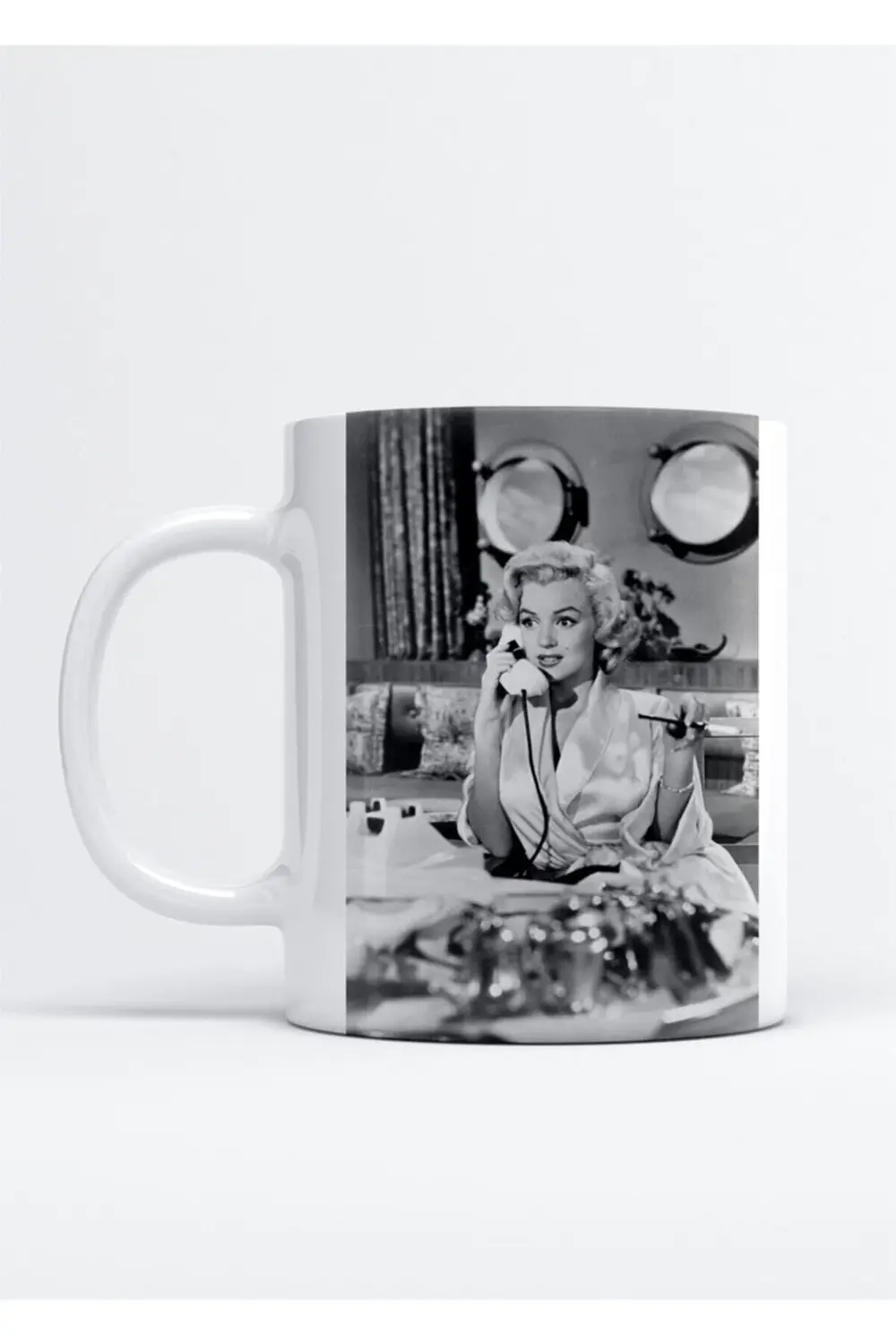 Marilyn Monroe Baskı Porselen Kupa Bardak