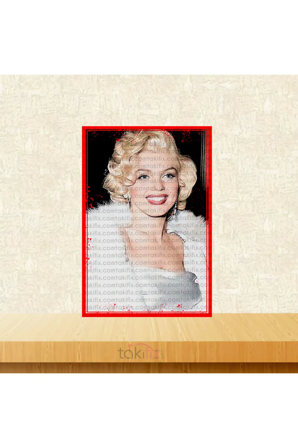 Marilyn Monroe Tasarımlı 20x30 Cm Retro Ahşap Poster