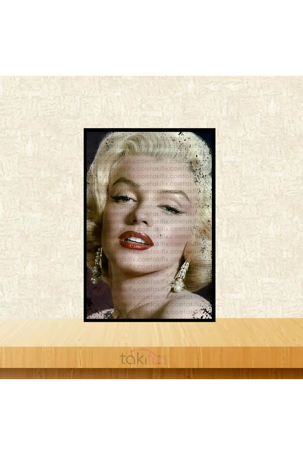 Marilyn Monroe Tasarımlı 20x30 Cm Retro Ahşap Poster