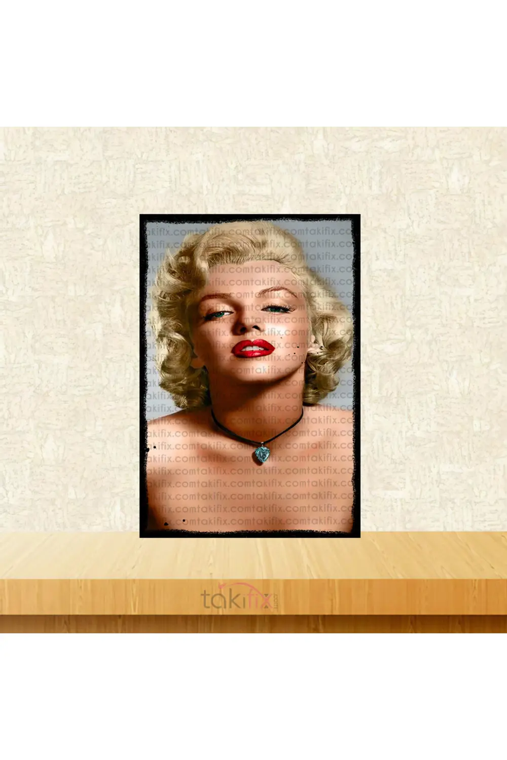 Marilyn Monroe Tasarımlı 20x30 Cm Retro Ahşap Poster