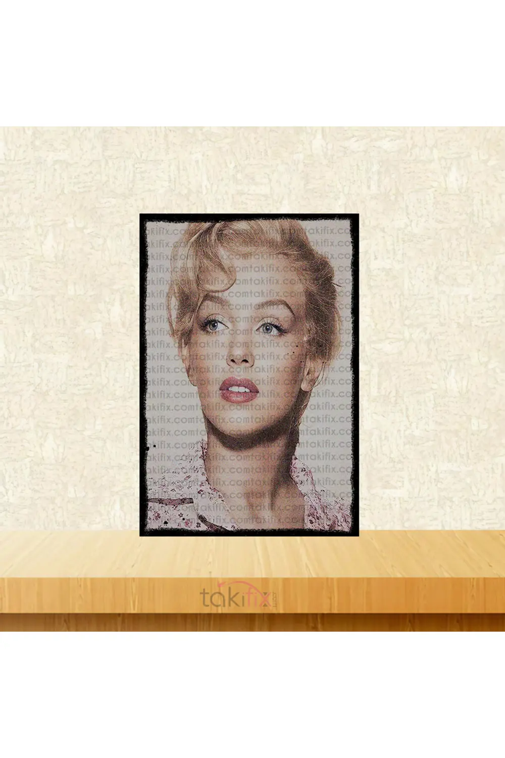 Marilyn Monroe Tasarımlı 20x30 Cm Retro Ahşap Poster