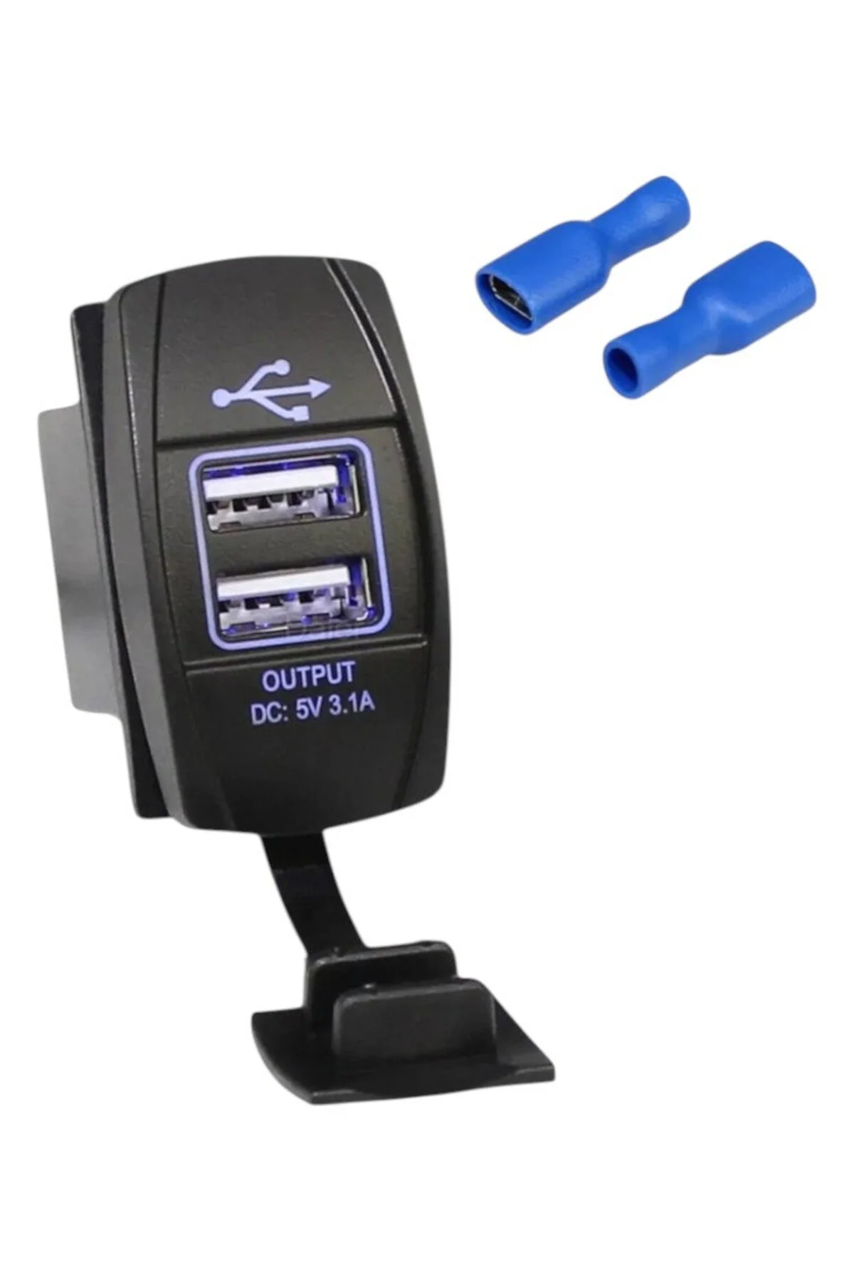 Marin Gömme Tip USB Şarj Portu 5V 3.1A | Çift USB-A Deniz Araçlar Marin Gömme Tip USB Şarj Portu 5V 3.1A | Çift USB-A Deniz Araçlar