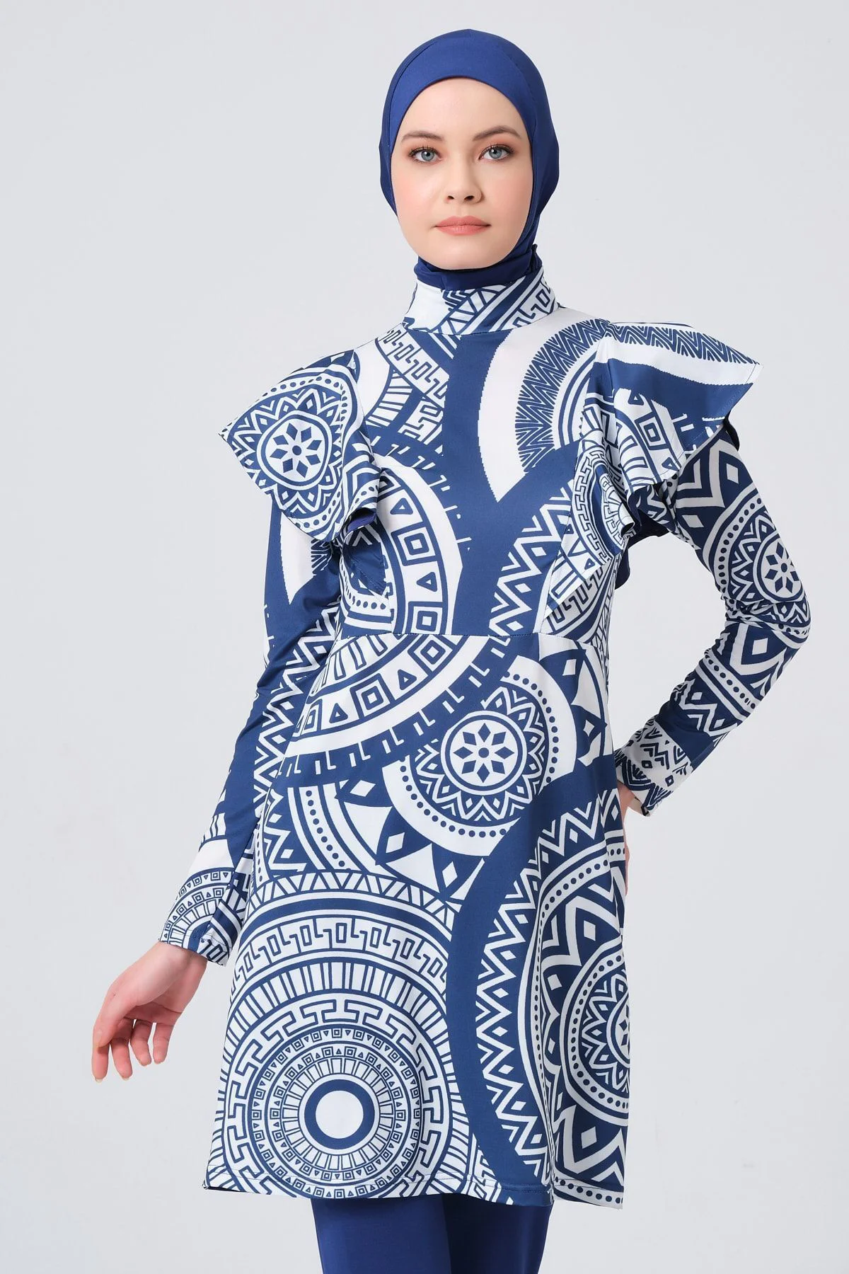 Marina Volan Detaylı Tesettür Mayo