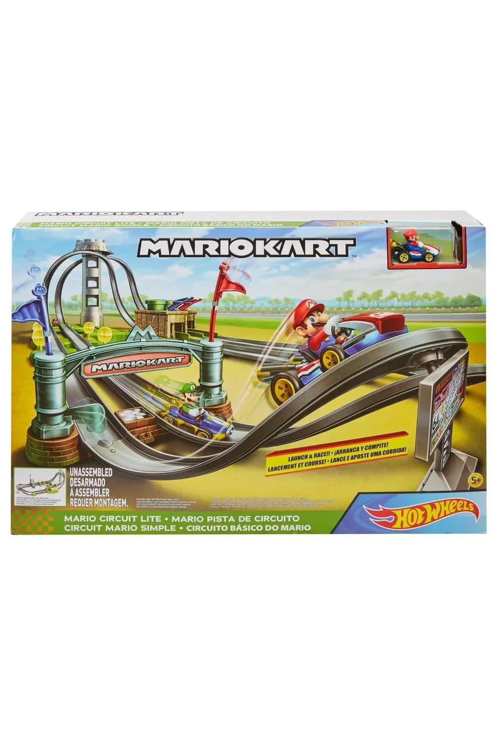 Mario Kart Çılgın Dönüş Parkuru Yarış Seti Ghk15