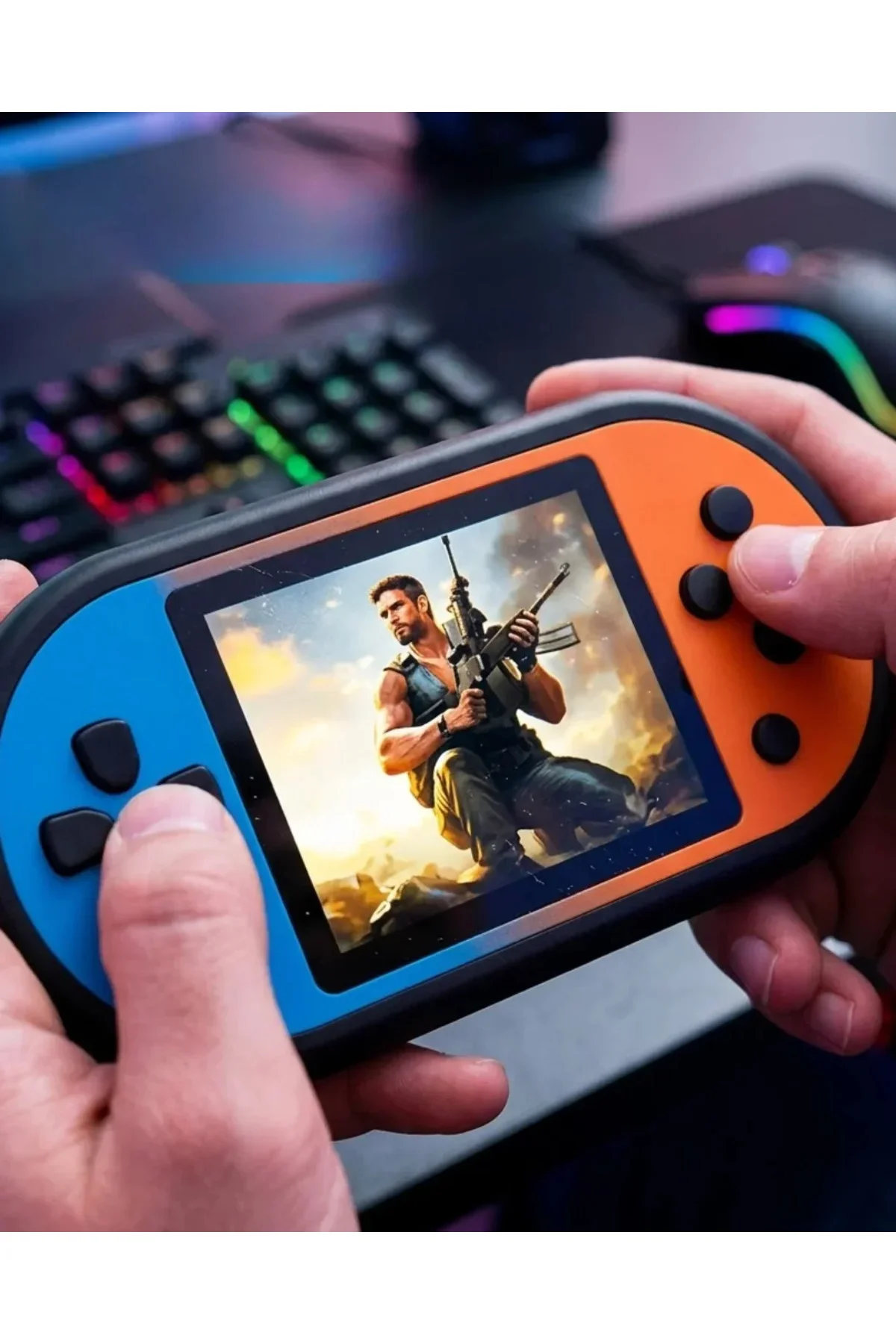 Mario Oyunlu Mini El Konsolu Yüksek Çözünürlüklü Retro Oyun Cihazı