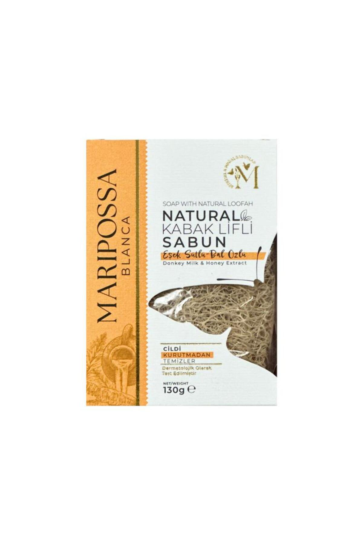 Marıpossa Natural Kabak Lifli Sabun 130gr Eşşek Sütlü Bal Özlü
