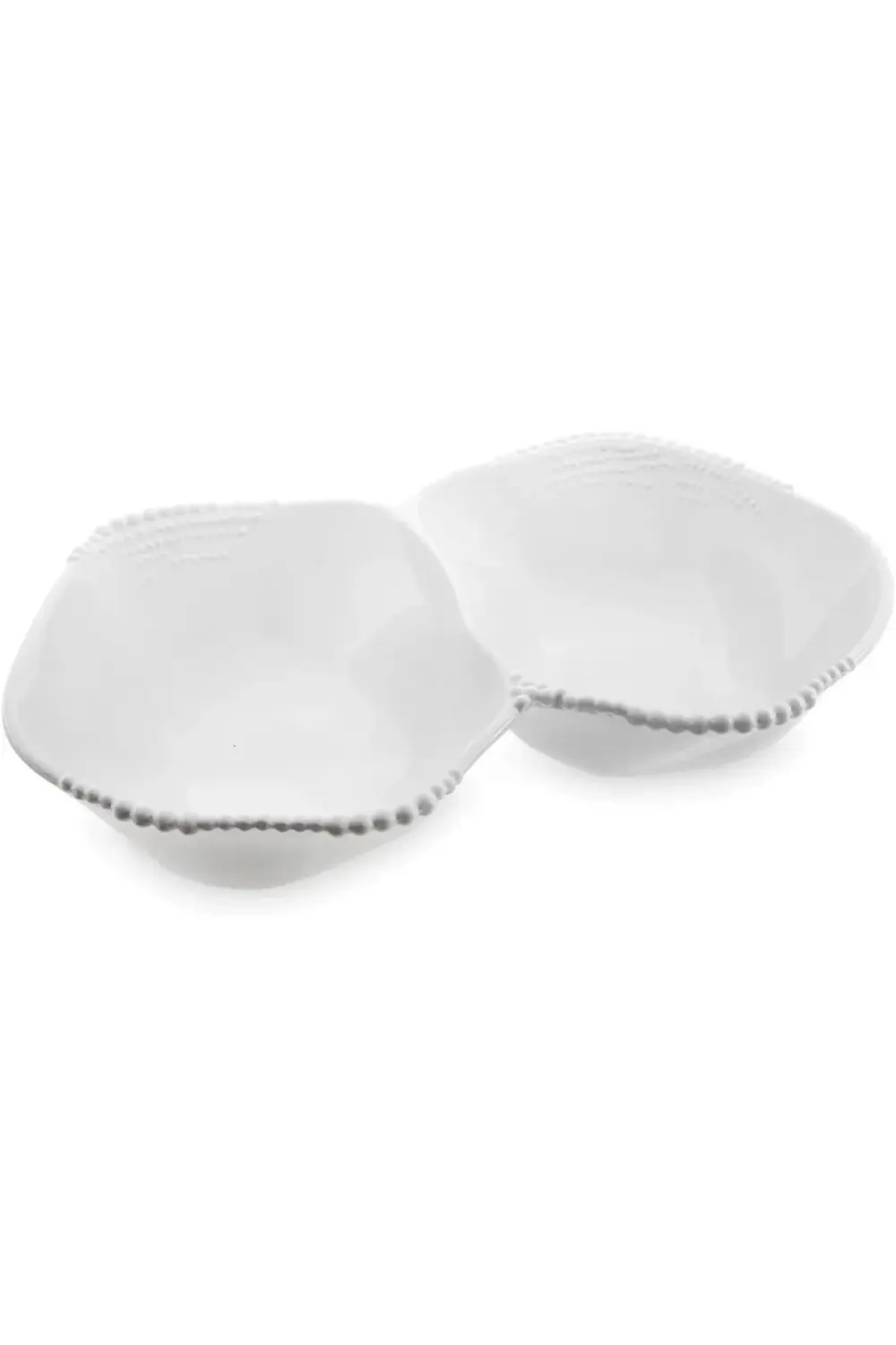 Maris Melamin 2 Bölmeli Beyaz Servis Kase 32.6x24.6x7.1 cm 395519