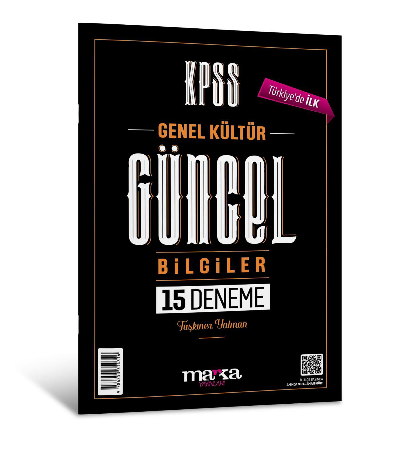 Marka 2024 KPSS Güncel Bilgiler 15 Deneme Marka 2024 KPSS Güncel Bilgiler 15 Deneme