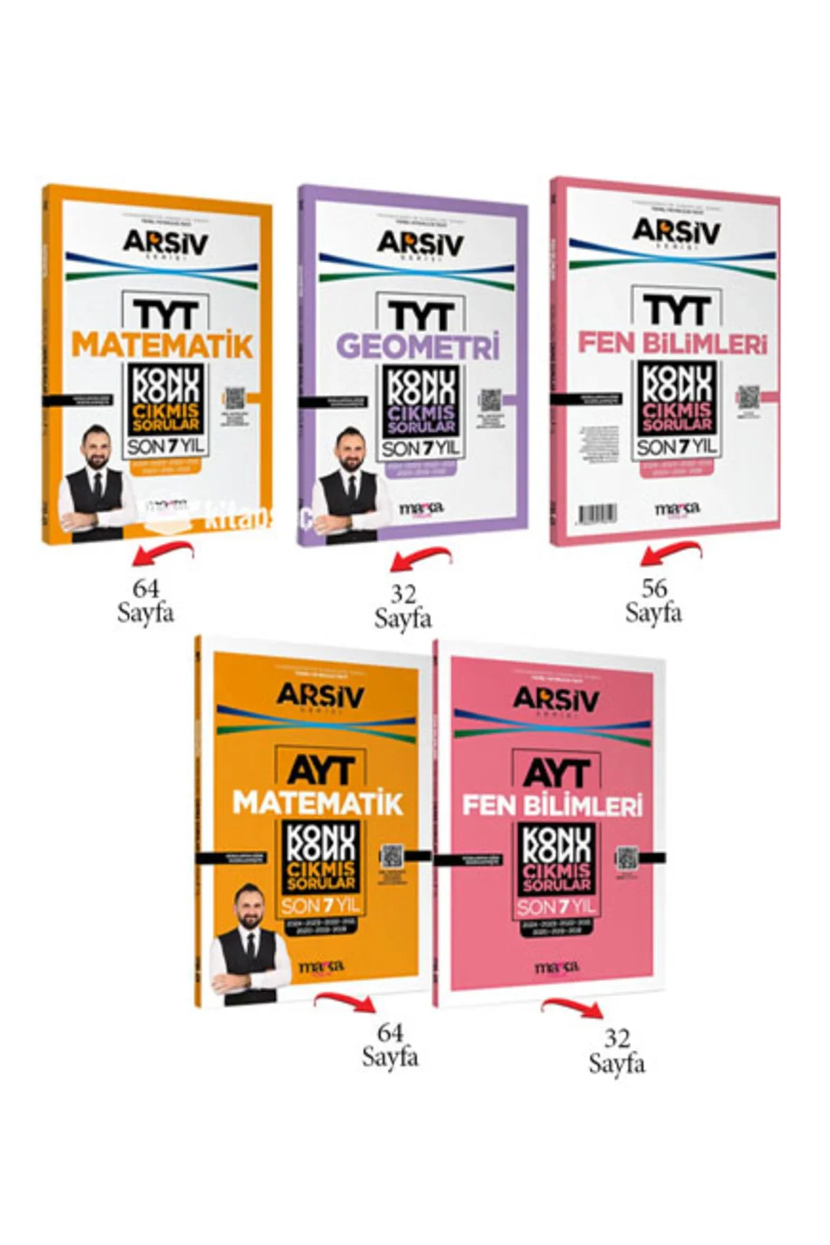 Marka 2025 YKS TYT AYT Sayısal Çıkmış Sorular Son 7 Yıl Konu Konu