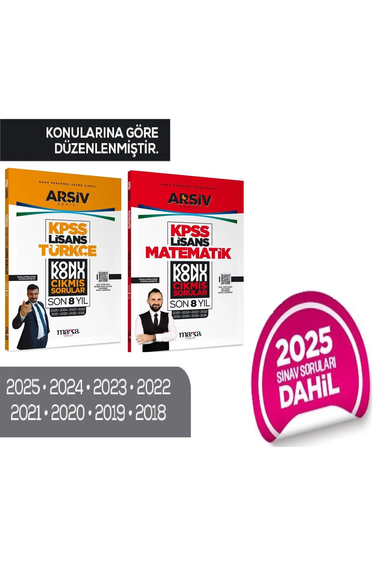 Marka 2026 KPSS Lisans Türkçe + Matematik Çıkmış Sorular Son 8 Yı