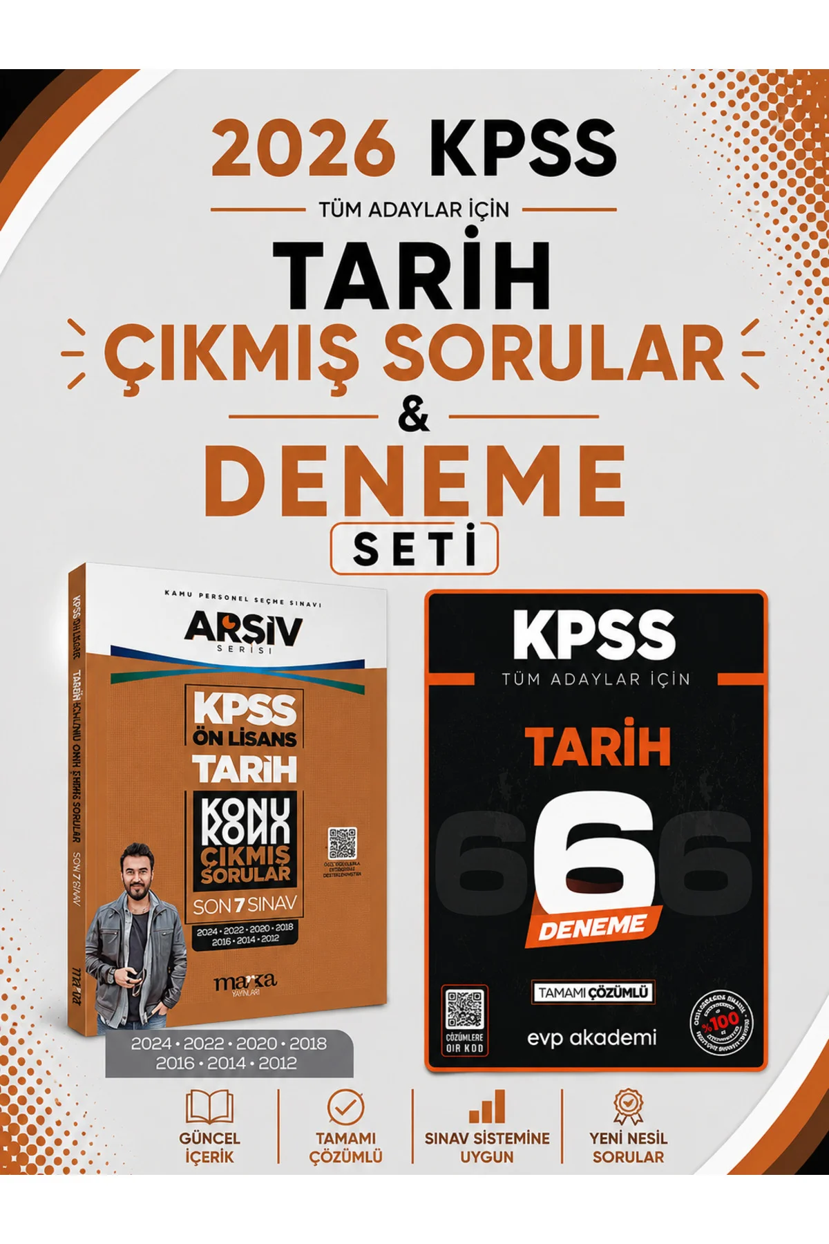 Marka 2026 KPSS Tarih Tüm Sınavlar Çıkmış Sorular & KPSS Tarih 6 Deneme Seti