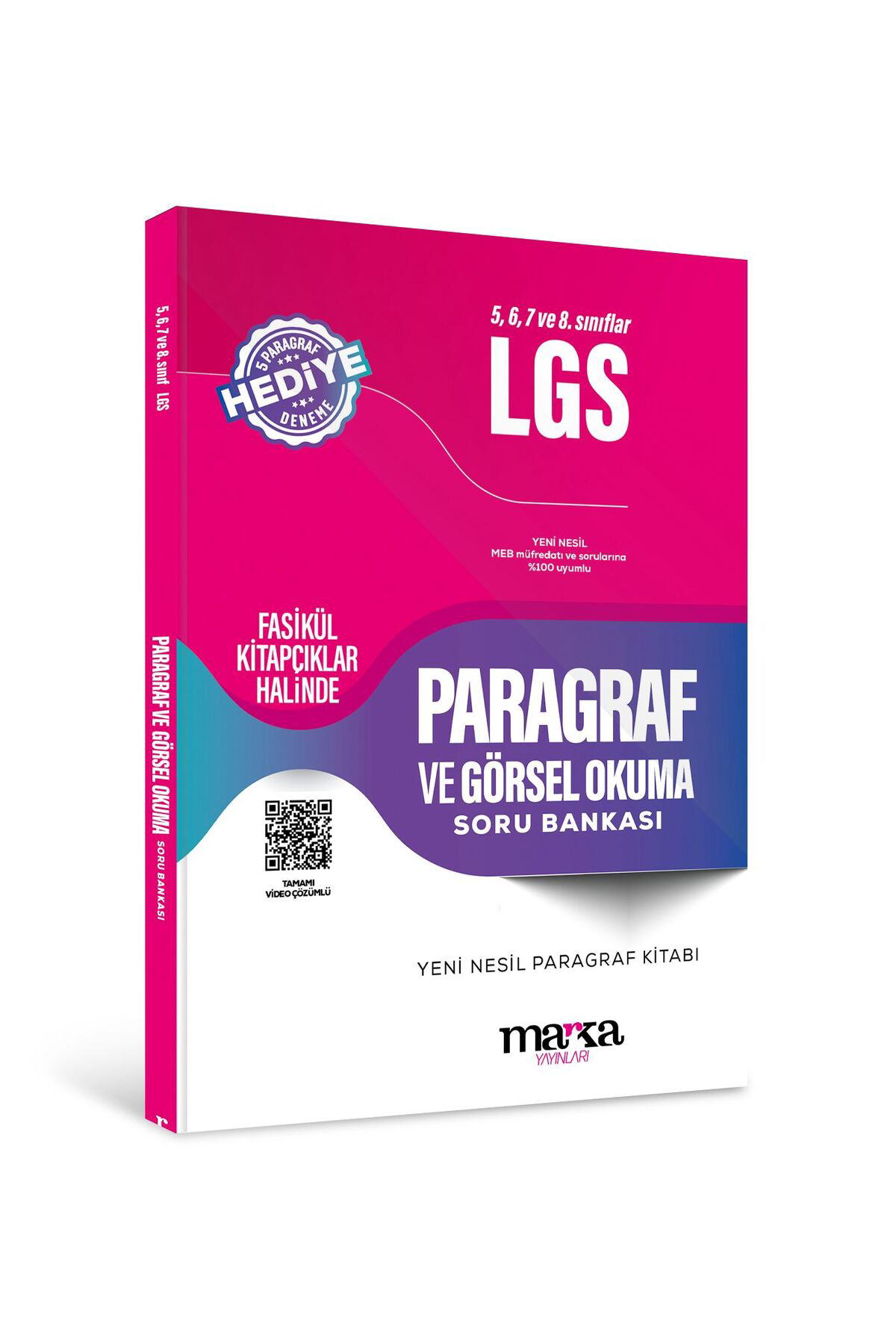 Marka 5,6,7,8 sınıflar için LGS Paragraf ve Görsel Okuma Soru Ban