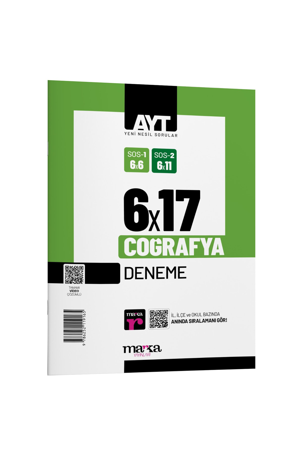 Marka AYT Coğrafya 6x17 Deneme