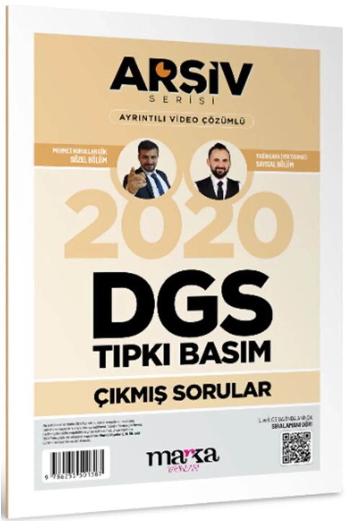 Marka DGS 2020 Sınavı Çıkmış Sorular Tıpkı Basım Çözümlü Yektuğ Mat - Yasin Kara
