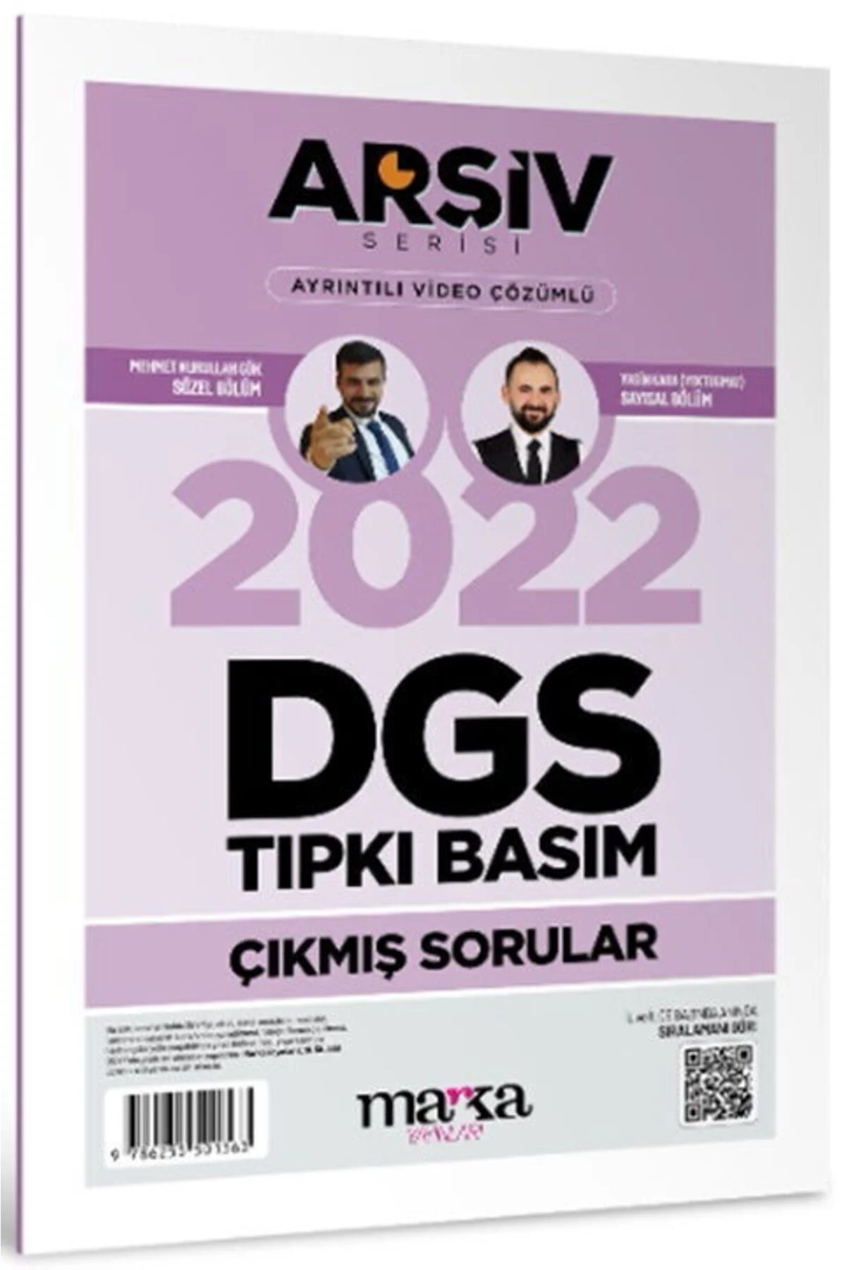 Marka DGS 2022 Sınavı Çıkmış Sorular Tıpkı Basım Çözümlü Yektuğ Mat - Yasin Kara