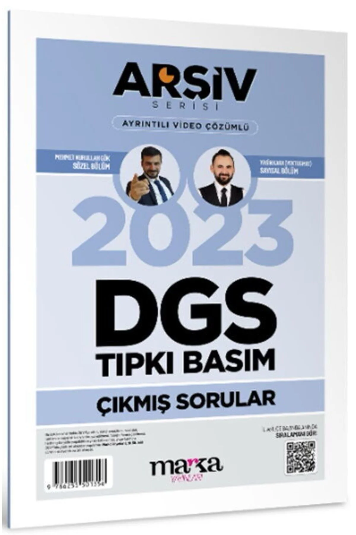 Marka DGS 2023 Sınavı Çıkmış Sorular Tıpkı Basım Çözümlü Yektuğ Mat - Yasin Kara