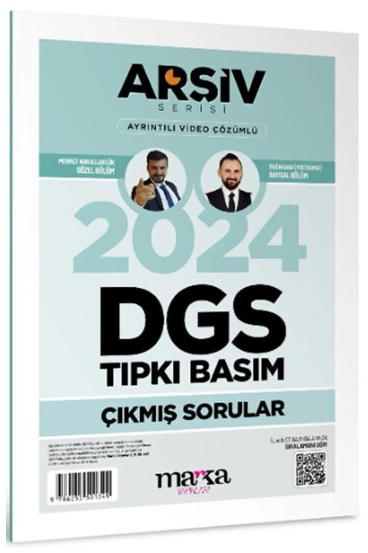 Marka DGS 2024 Sınavı Çıkmış Sorular Tıpkı Basım Çözümlü Yektuğ Mat - Yasin Kara