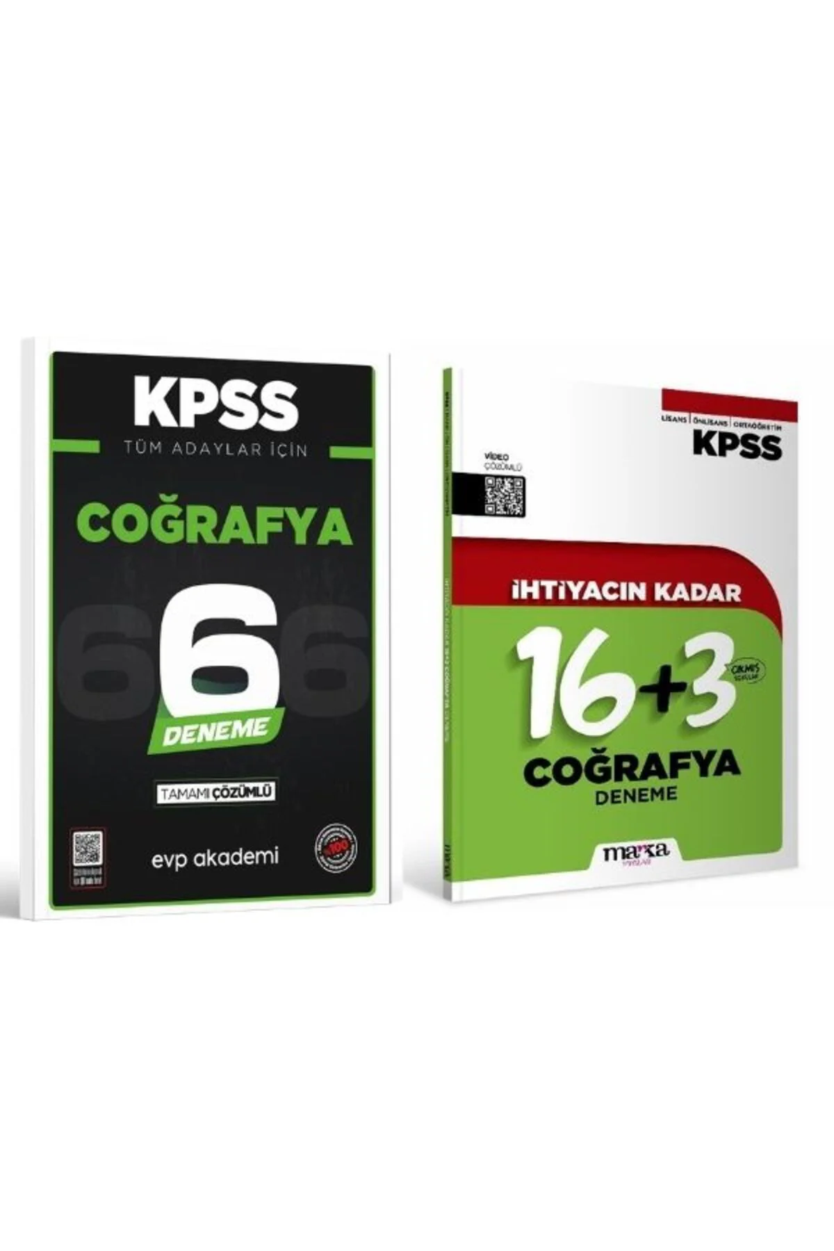 Marka + EVP İhtiyacın Kadar KPSS Coğrafya 19+6 Deneme 2 li Set