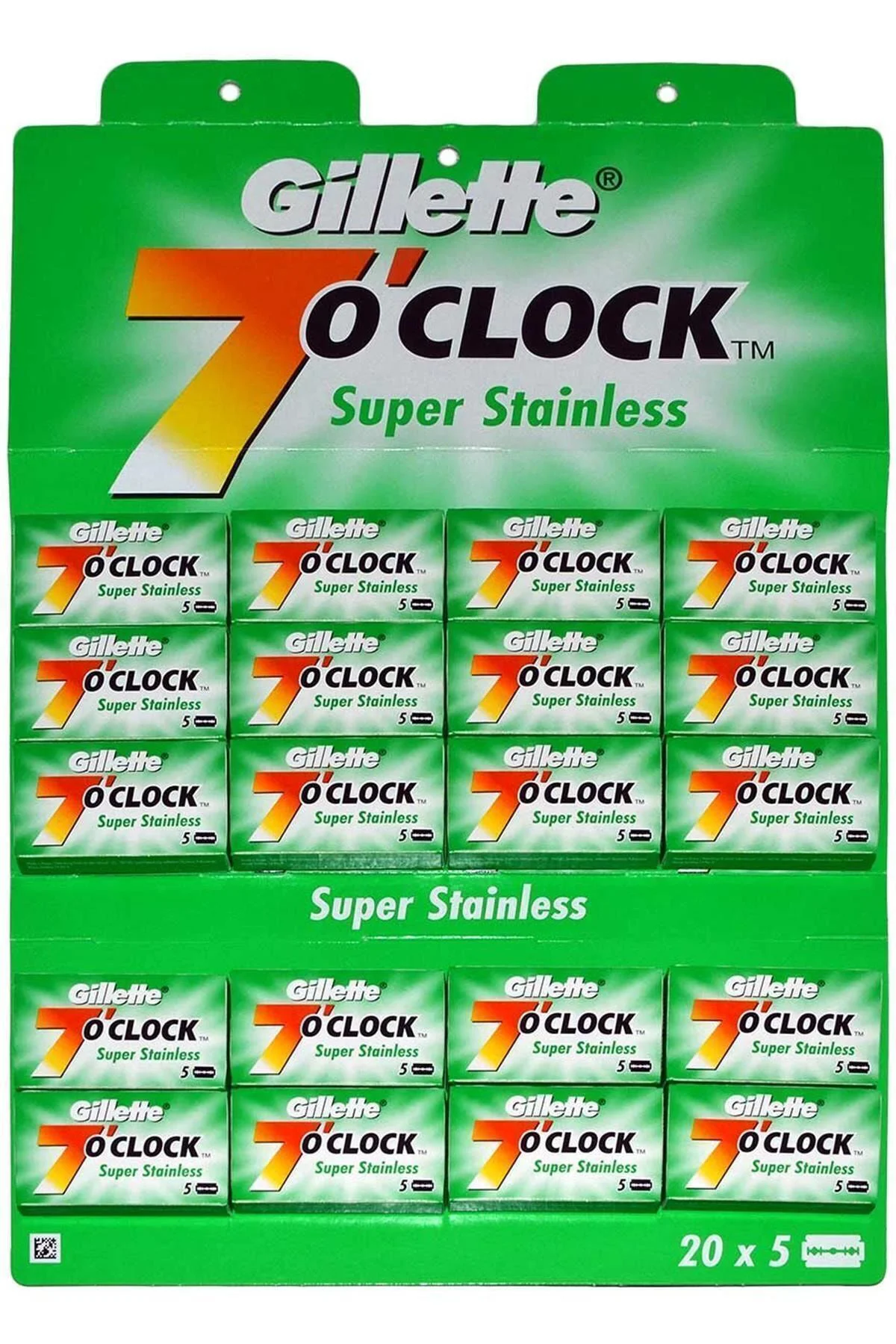 Marka: Gillette 7 O'clock Tıraş Bıçağı Çift Kenarlı Double Edge J