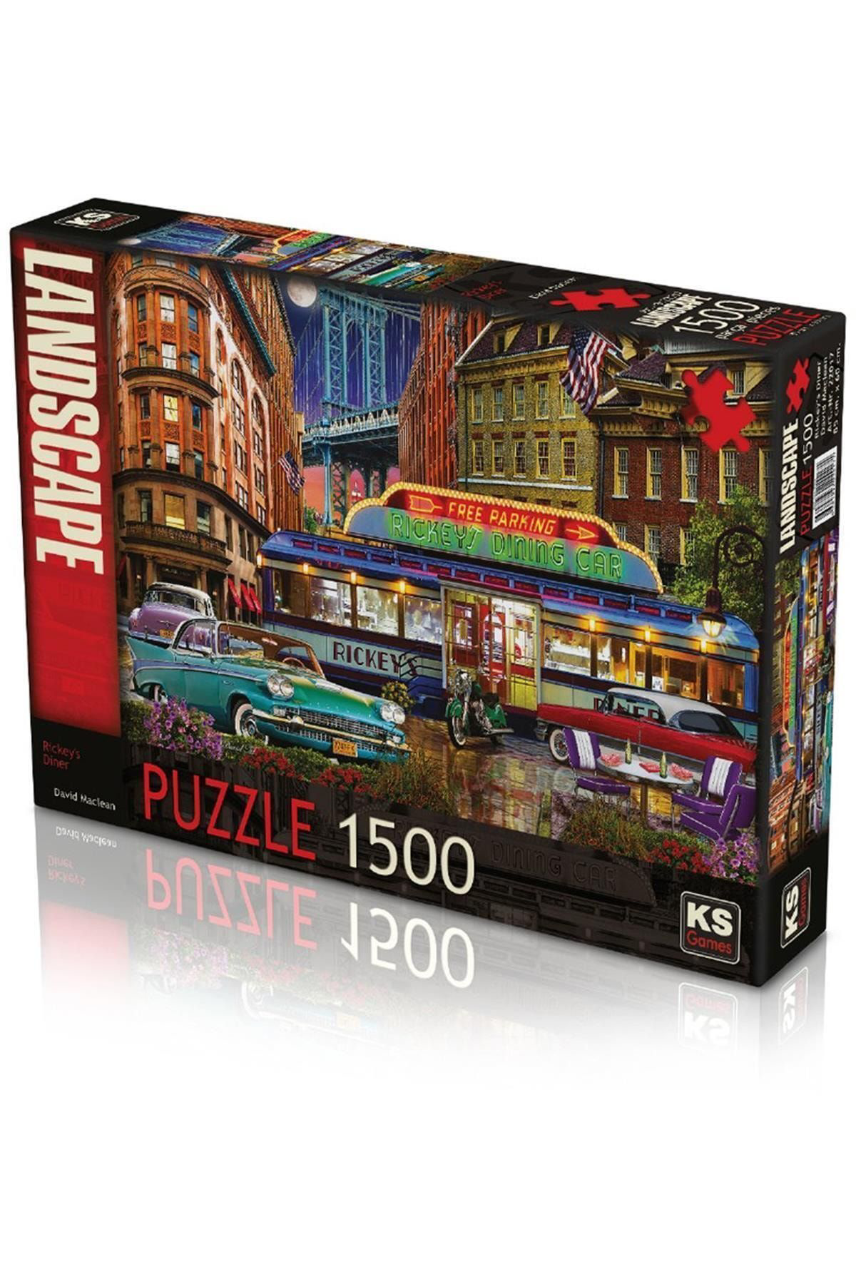 Ks Puzzle Marka:  22017 Ks, Rickey's Diner, 1500 Parça Puzzle Kate