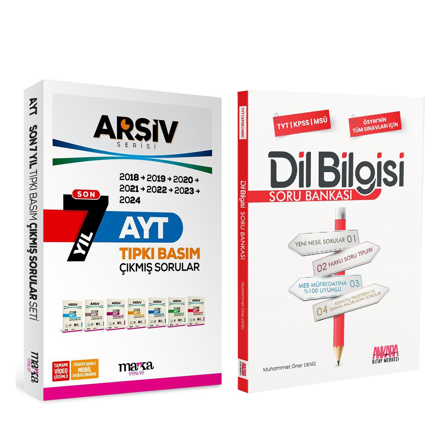 Marka Yayınları Son 7 Yıl AYT Arşiv Serisi Çıkmış Sorular ve AKM 