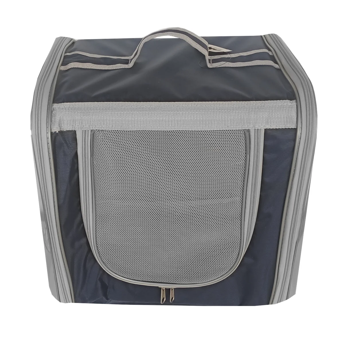 Markapet Çift Cam Kedi Köpek Taşıma Çantası 32x40x42 cm Lacivert