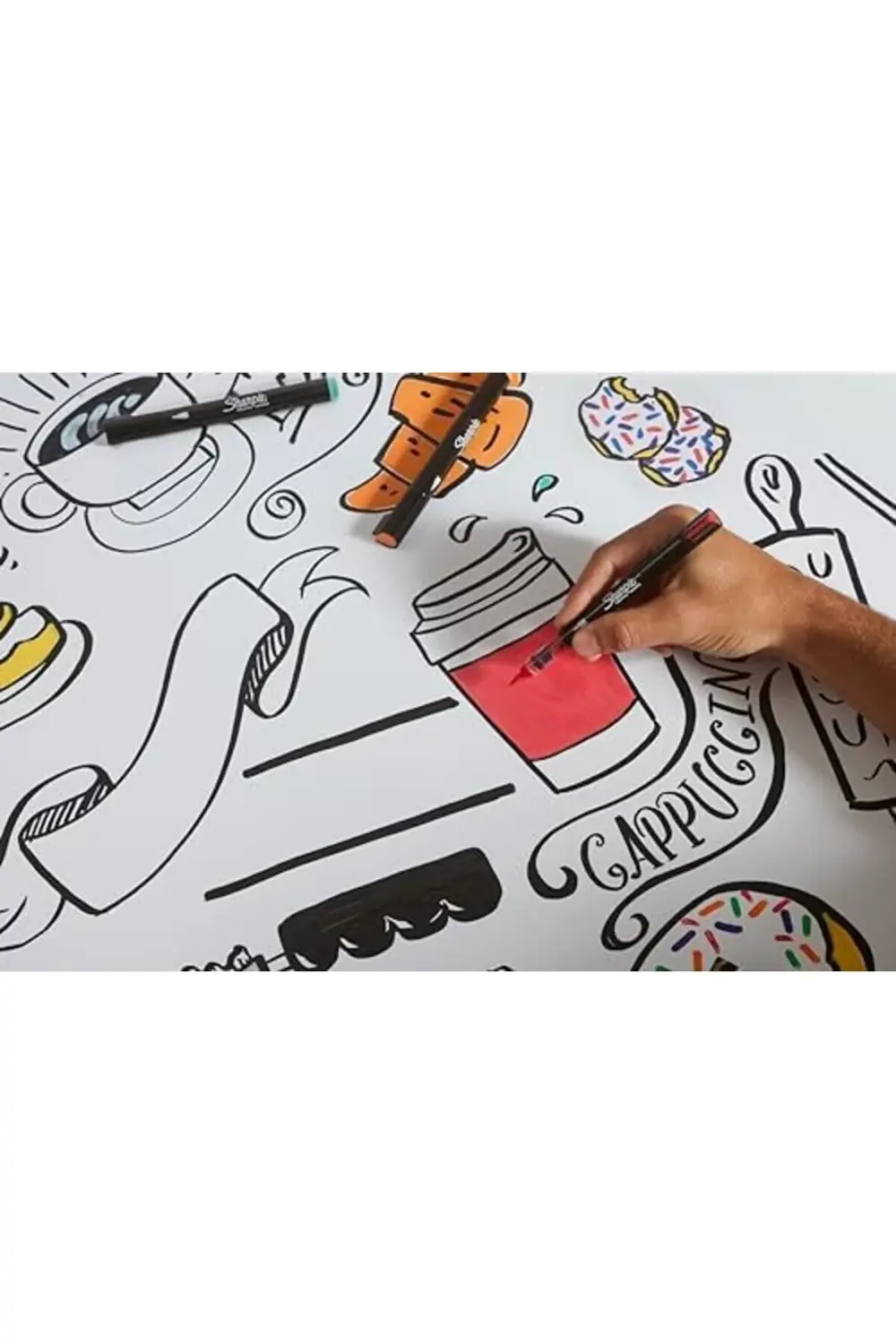 Marker Akrilik | Yuvarlak Uçlu Su Bazlı | Mürekkep Kağıda Geçirme