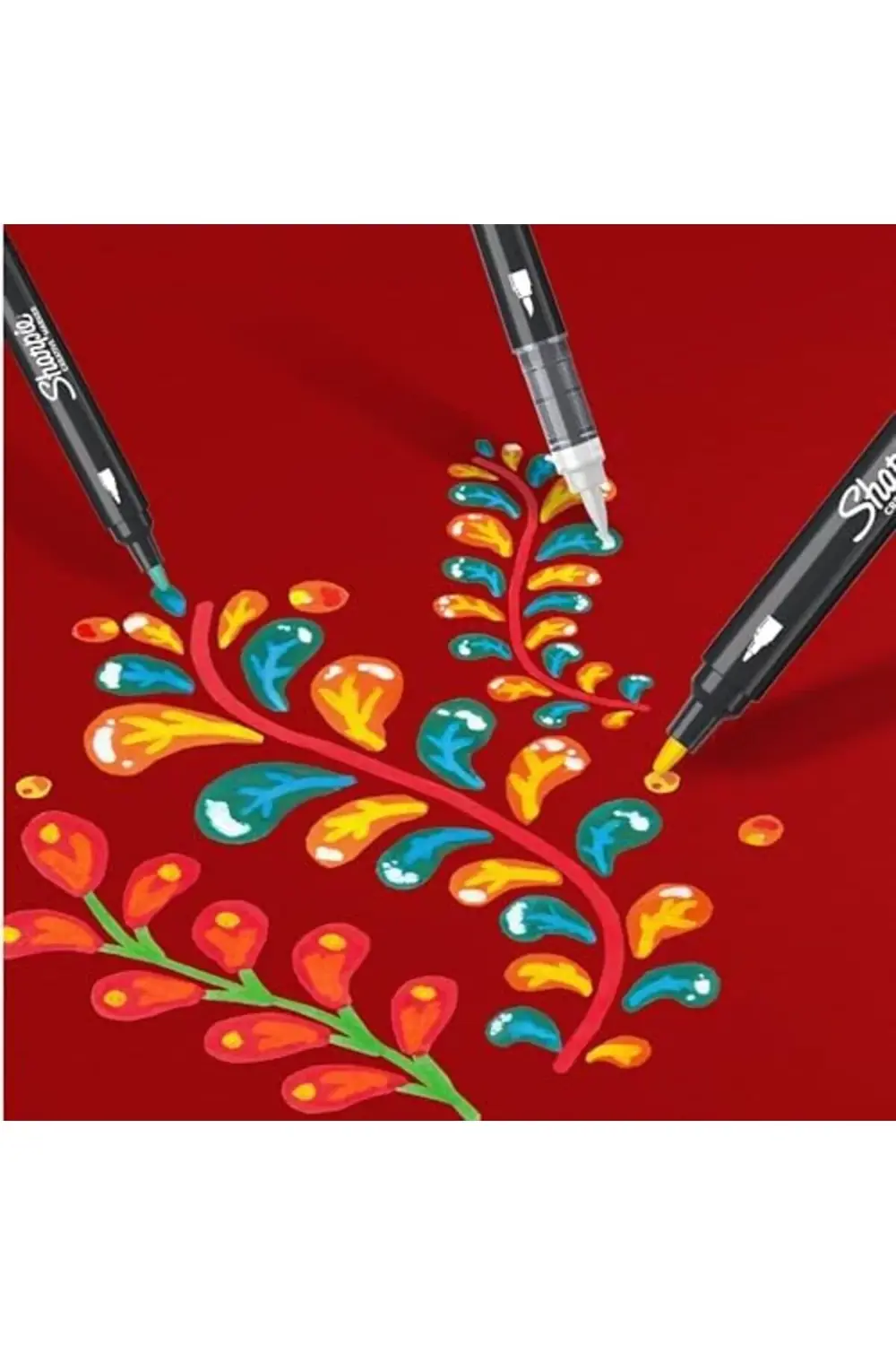 Marker Akrilik | Yuvarlak Uçlu Su Bazlı | Mürekkep Kağıda Geçirme