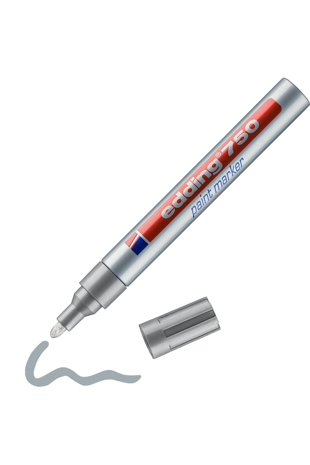 Edding Markör Dekor Boya Yuvarlak Uçlu 2-4 Mm Gümüş 750