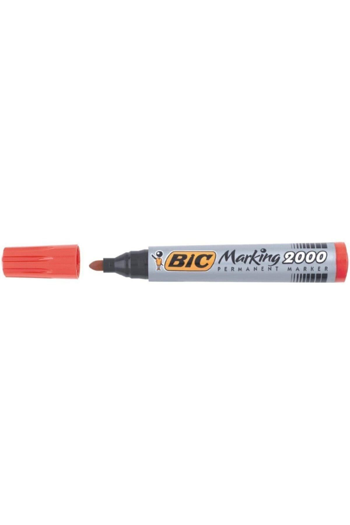 Bic Markör Yuvarlak Uç Kalem Kırmızı 2000 820913 2'Li