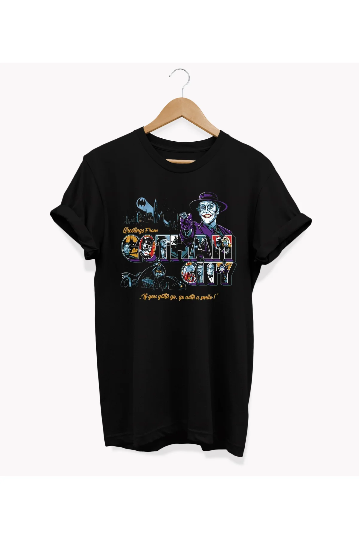 , Marla Baskılı, %100 Pamuk, Bisiklet Yaka, Basic T-shirt, Normal