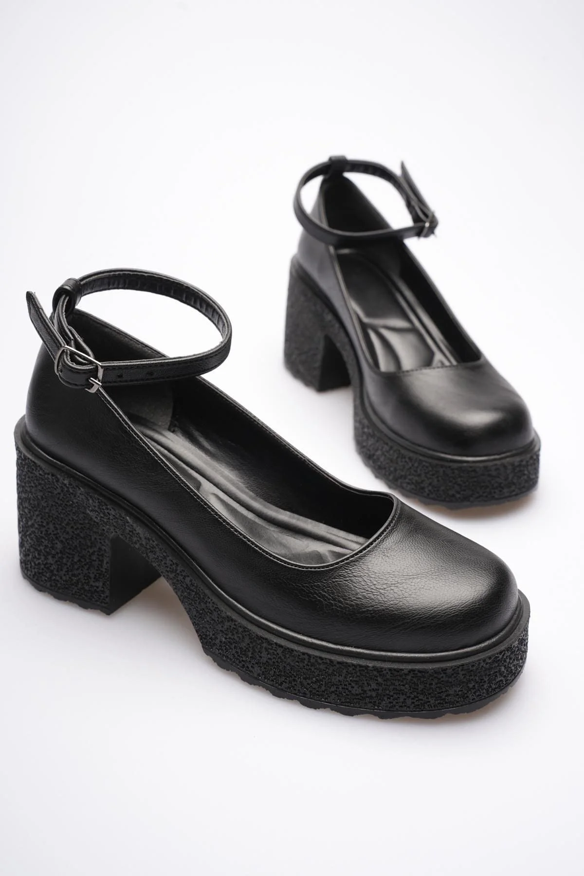 Marla Siyah Renk Bilekten Baretli Günlük Kadın Ayakkabı