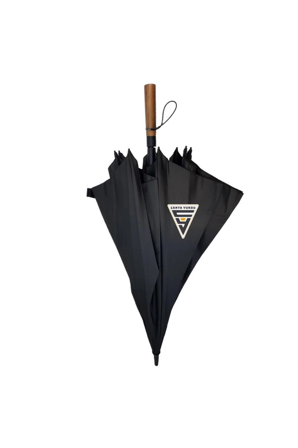 Marlux Ahşap Sap 130 Cm Fiber Vale Şemsiye Siyah