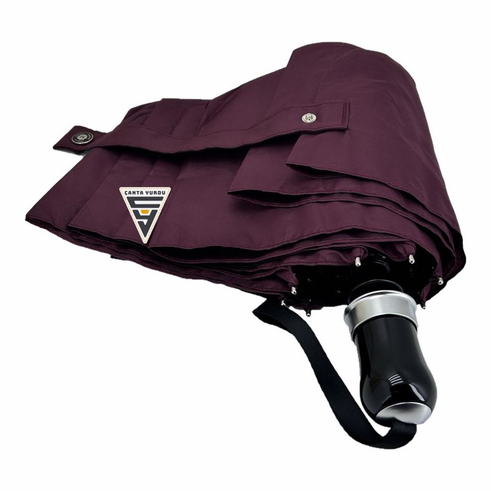 Marlux  Özel Tasarım Tam Otomatik Kadın Şemsiye Bordo