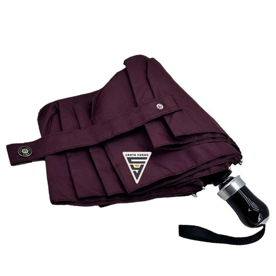 Marlux  Özel Tasarım Tam Otomatik Kadın Şemsiye Bordo