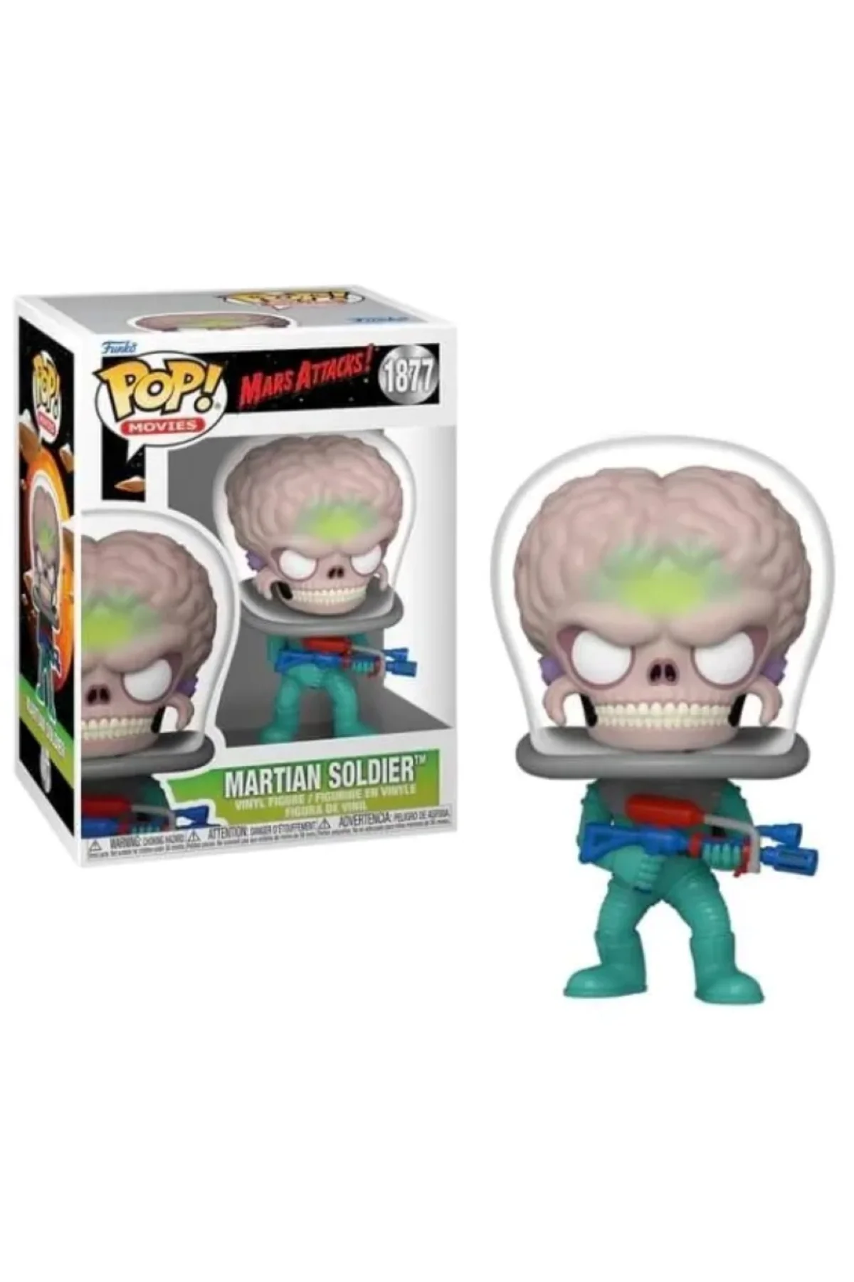 Mars Attacks POP Movies Martian Soldier Vinyl Figure 1877